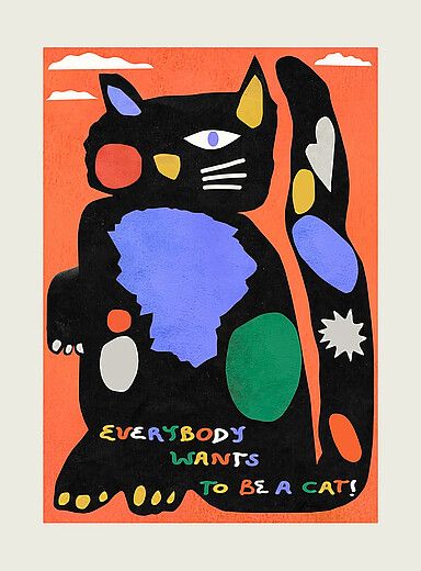 L'affiche Be A Cat Voir nos formats offerts