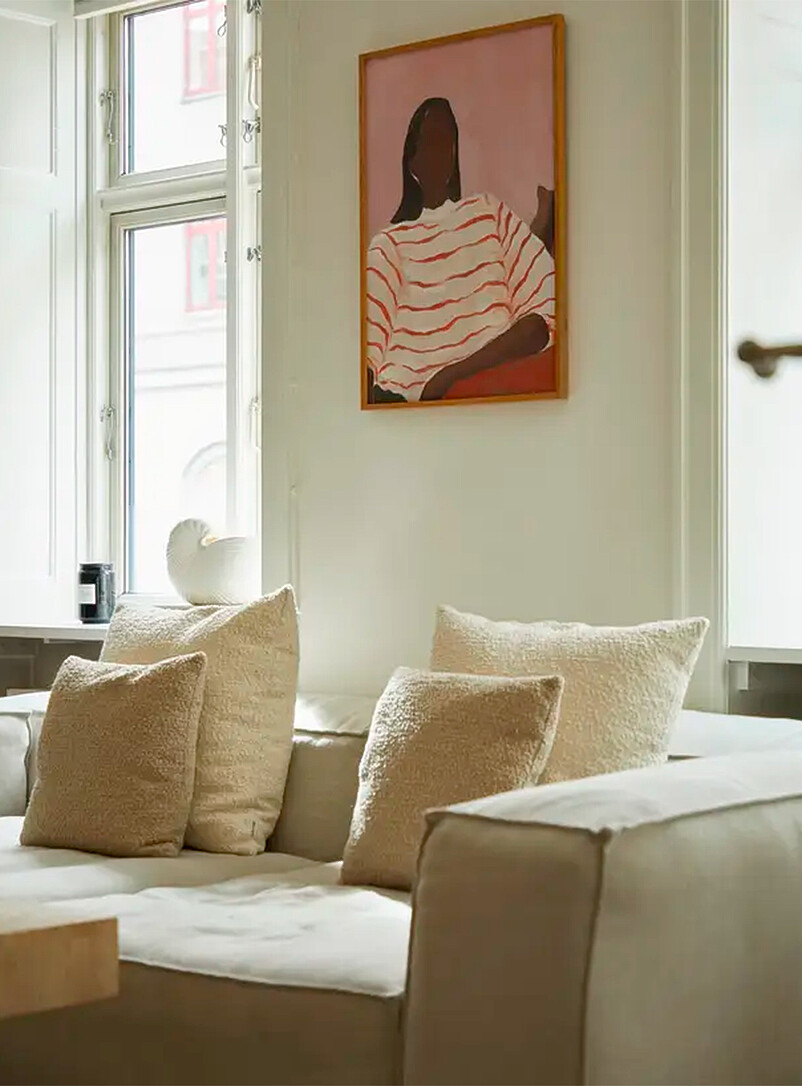Paper Collective: L'affiche Red Stripes Voir nos formats offerts Rouge &agrave; motifs