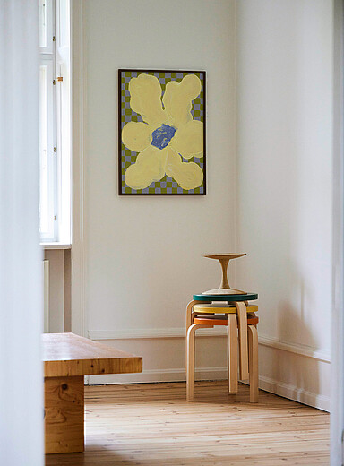 Paper Collective: L'affiche Flowers with Checks 04 Assorti