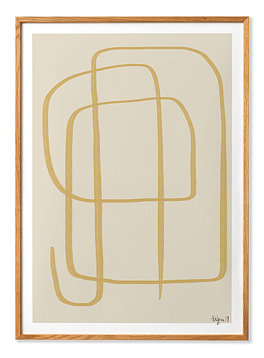L'affiche Different Ways II jaune