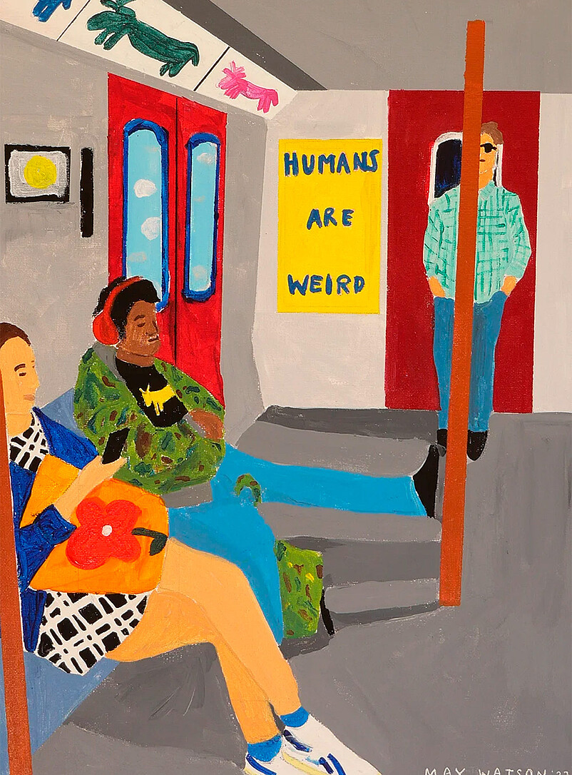 Humans Are Weird art print See available sizes product image 2