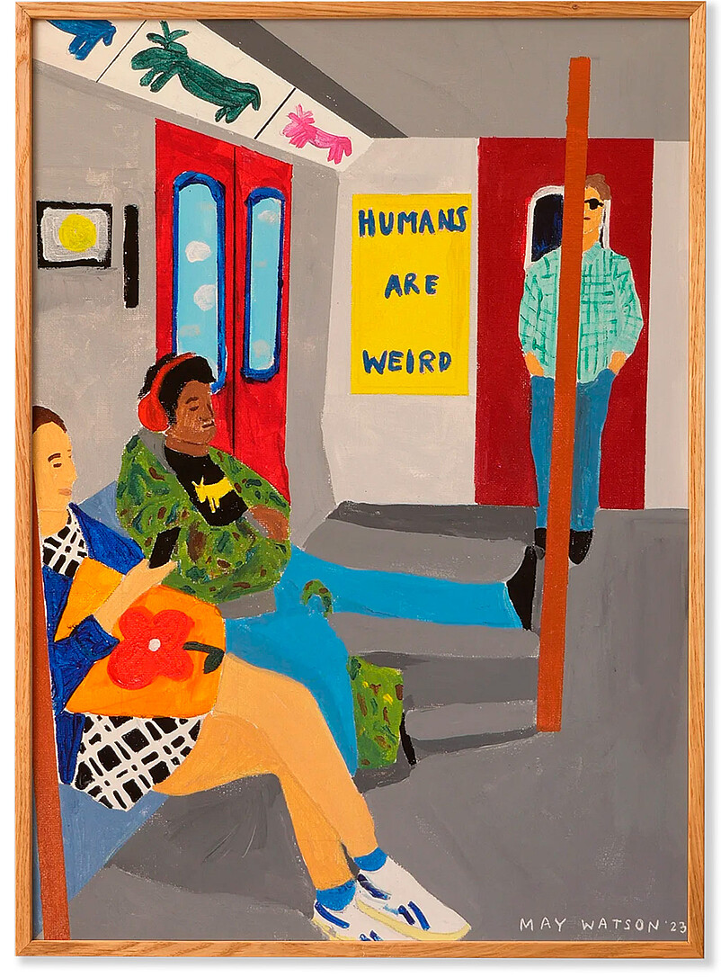 Humans Are Weird art print See available sizes product image 3