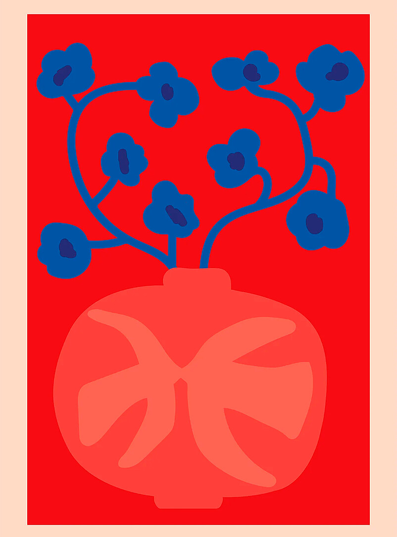 The Red Vase art print See available sizes product image 2