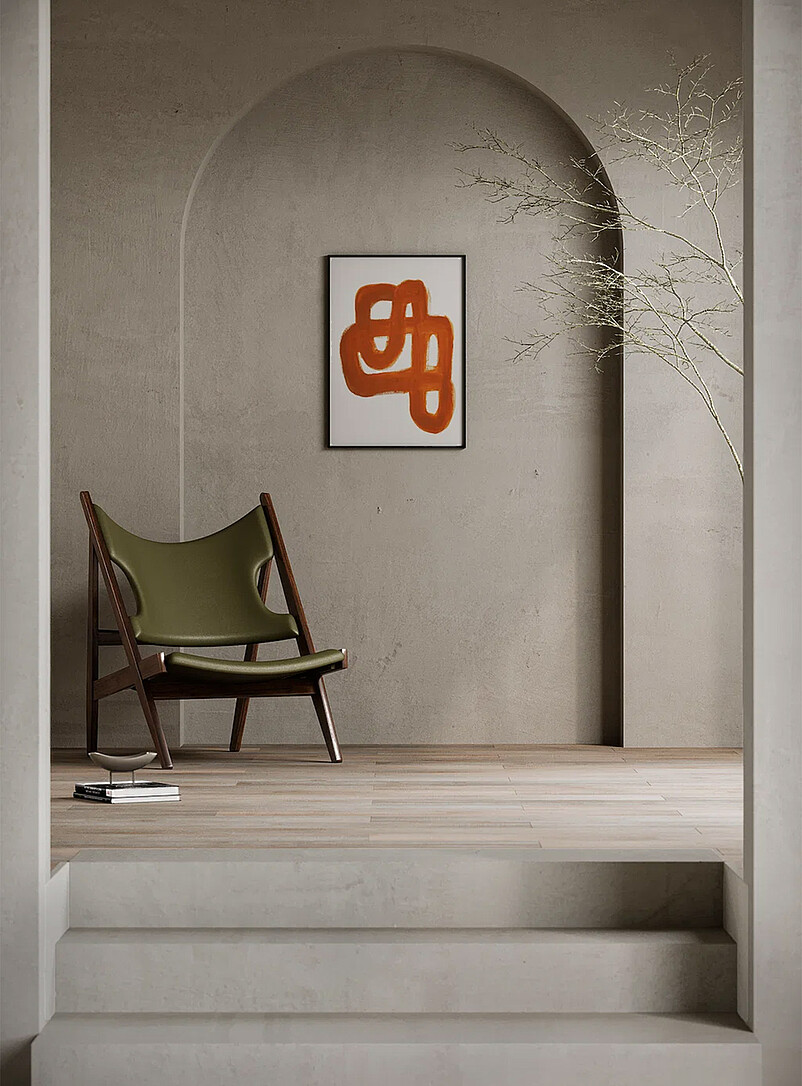 Orange Brush print product image (primary)