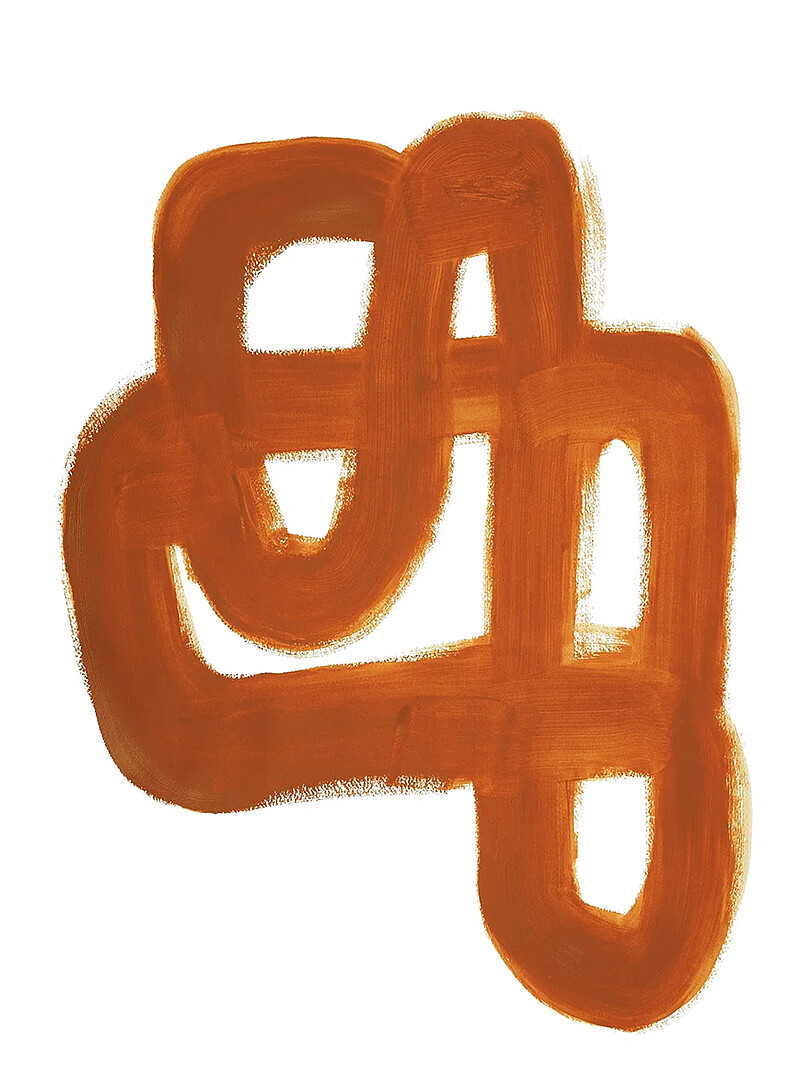Orange Brush print product image 2