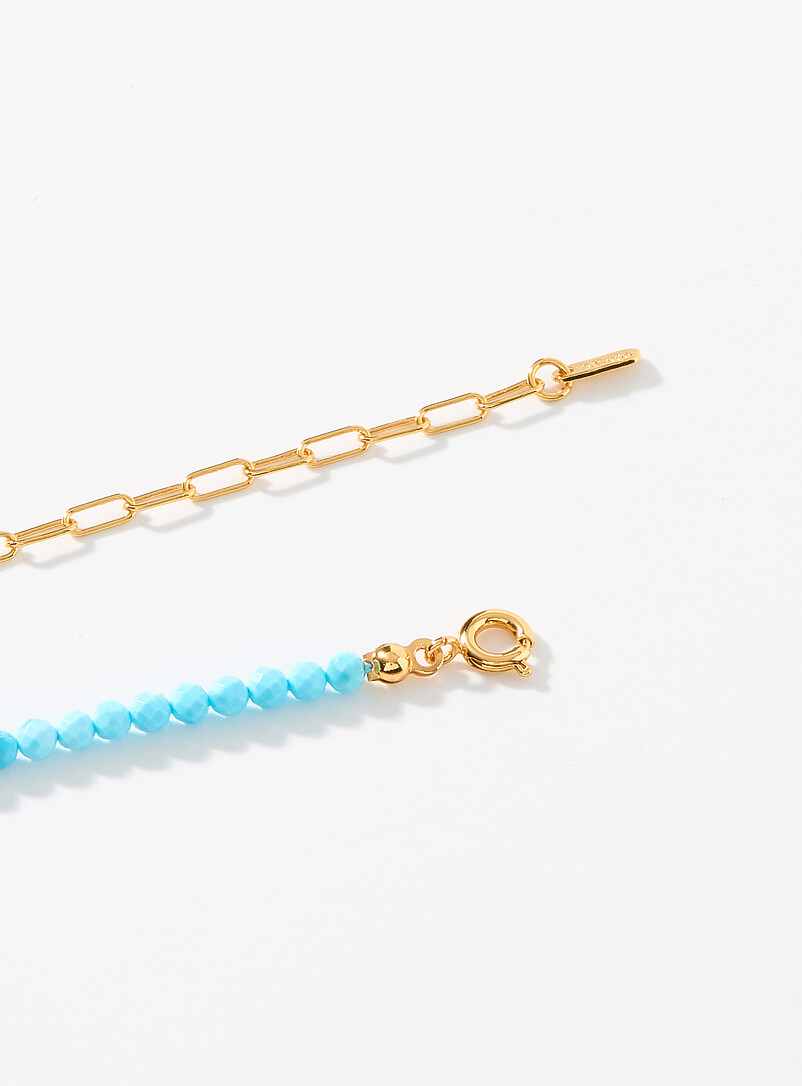 Alhaja: Le collier turquoise Sardina Sarcelle - Turquoise pour femme