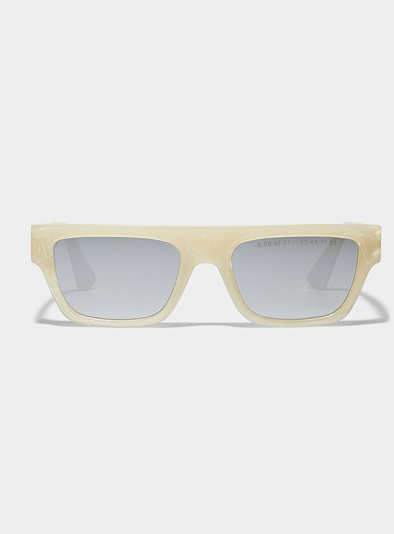 Clean Waves Nude Type 01 rectangular sunglasses for men