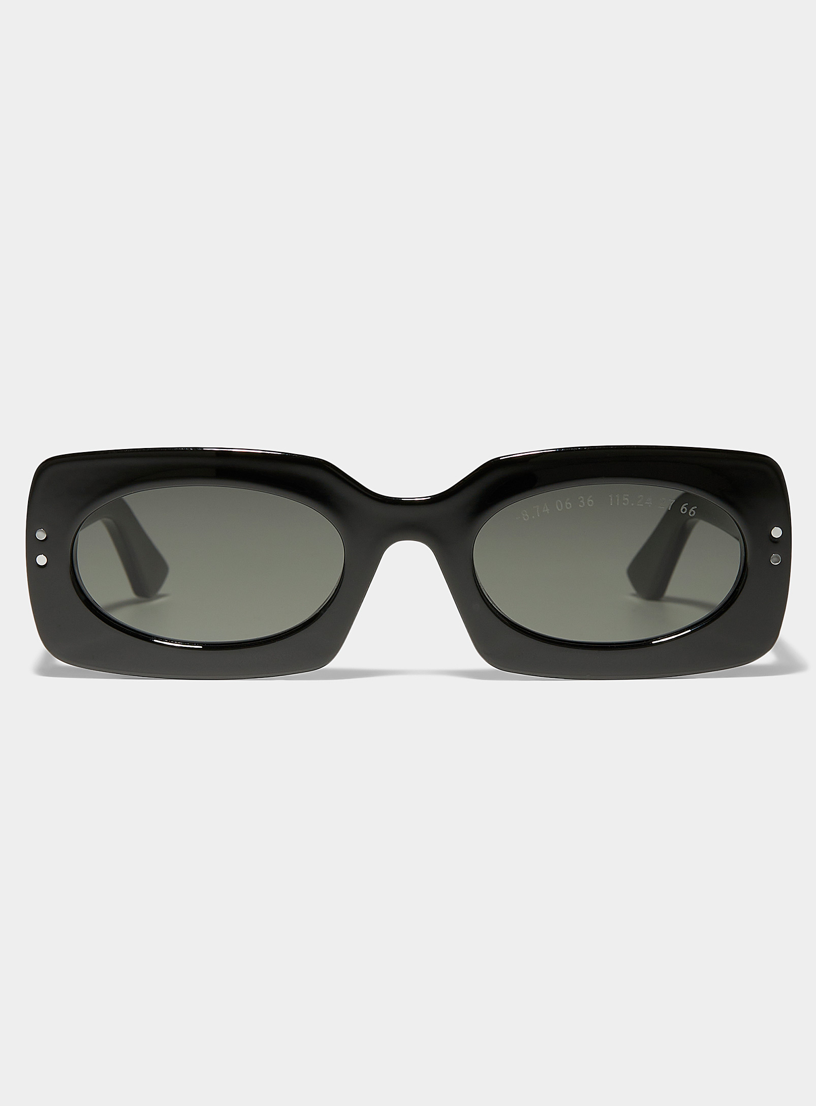 Shop Clean Waves Inez  Vinoodh Sunglasses In Black
