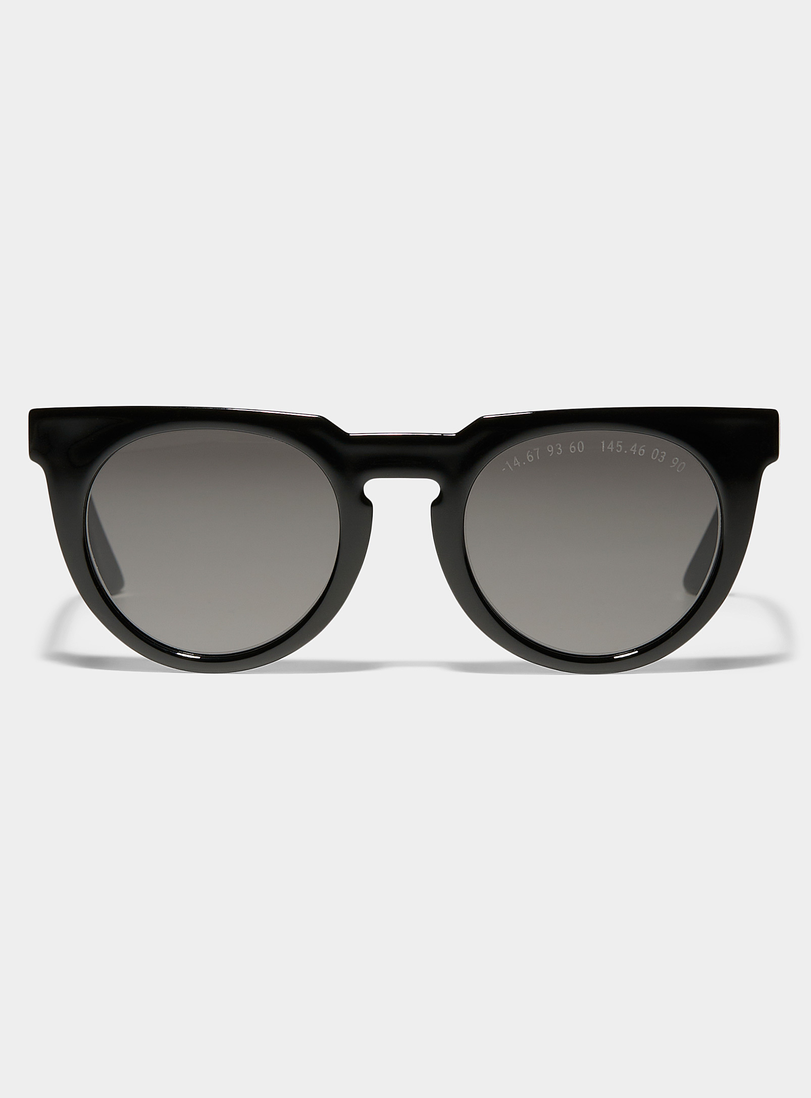 Clean Waves Type 05 Round Sunglasses In Black