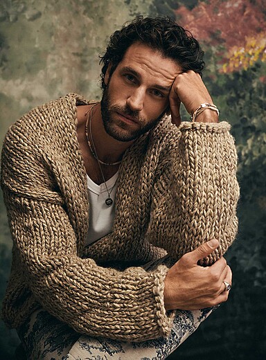 Cardigan Homme BLEND BHNorman - Col Montant Zip - Mélange Coton/Acrylique - Coupe Regular