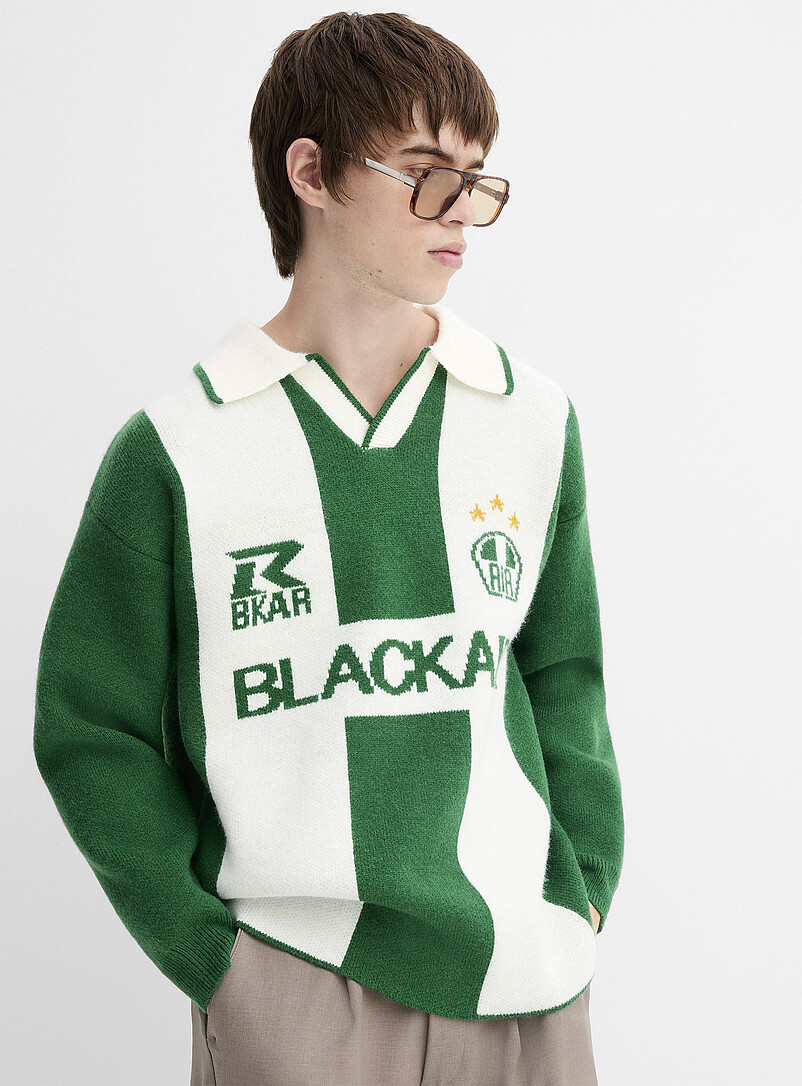 Jacquard knit soccer polo Imported from Seoul | Djab | Shop Men's