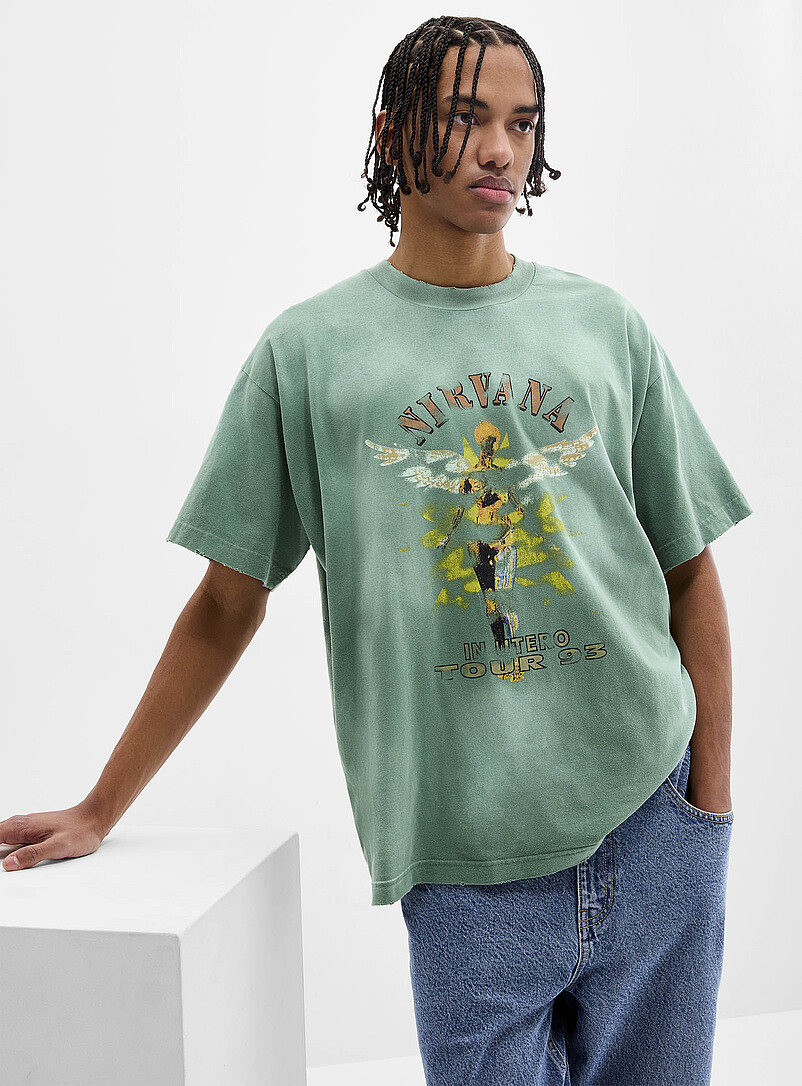 Le t-shirt Nirvana Tour 93 Importation de Séoul | Djab | T-shirts