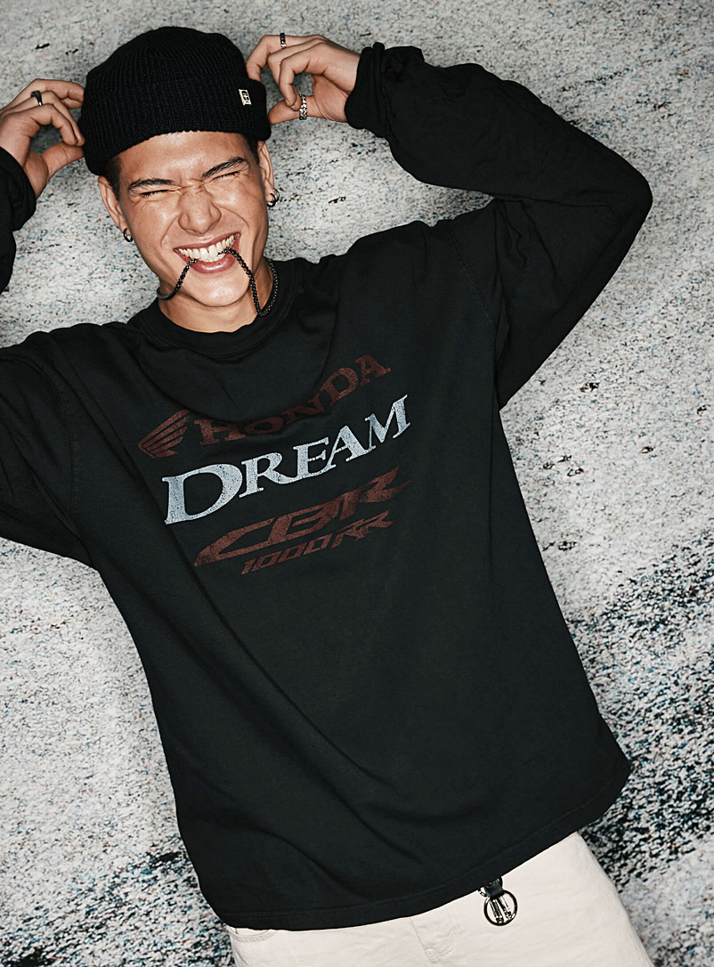Djab Black Honda Dream T-shirt for men