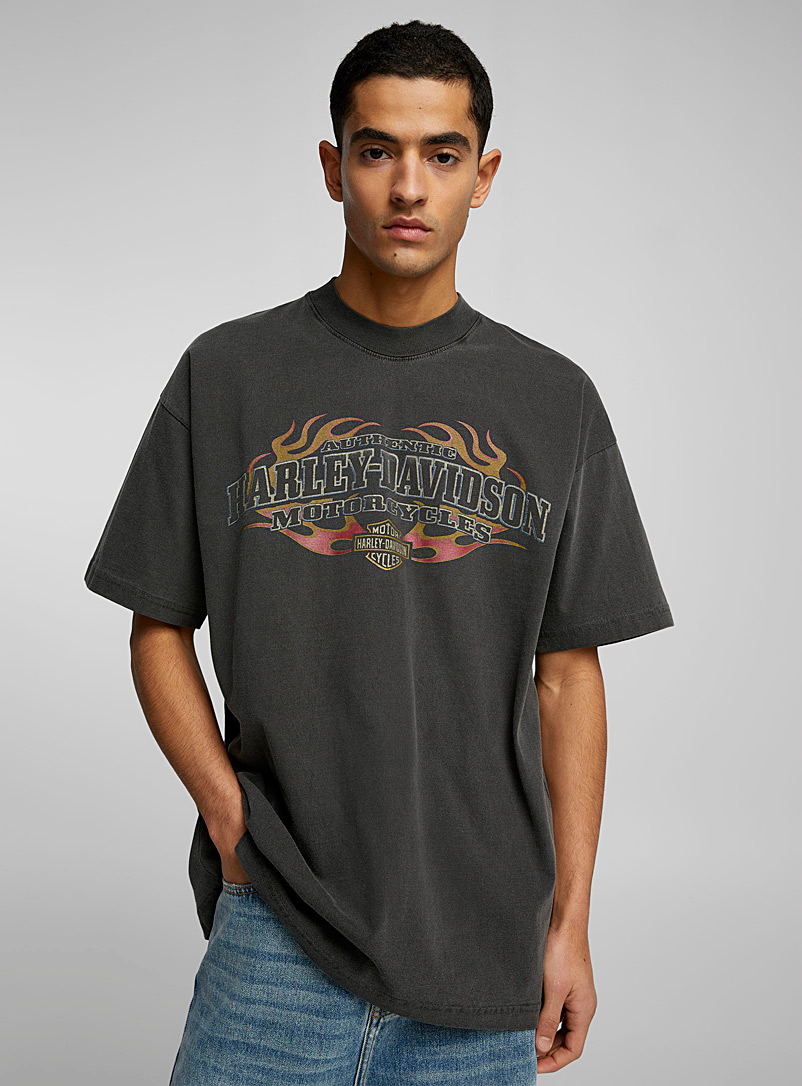 Le 31 Grey Vintage Harley-Davidson T-shirt for men