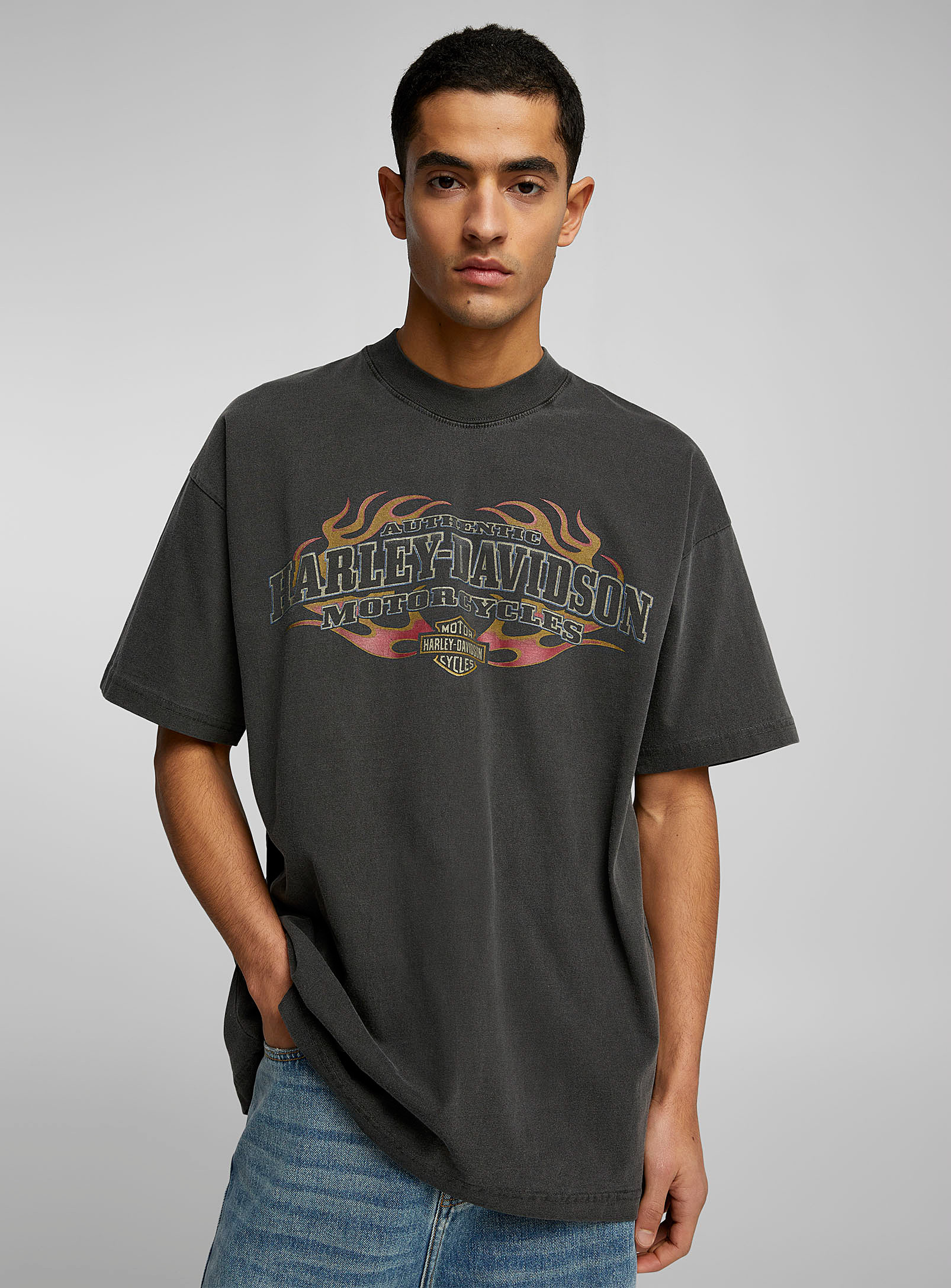 Le 31 Vintage Harley-davidson T-shirt In Black