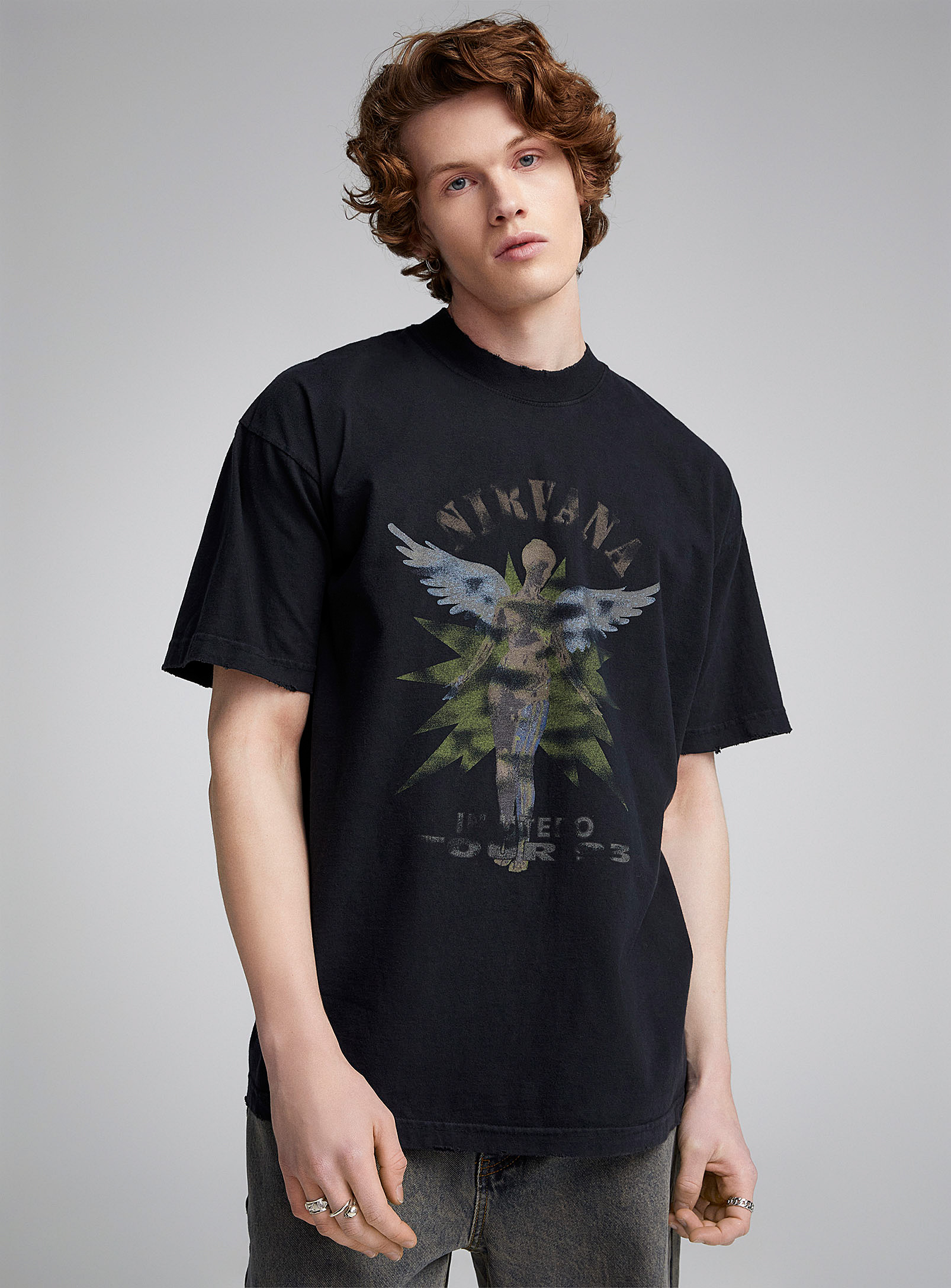 Djab Nirvana In Utero T-shirt In Black