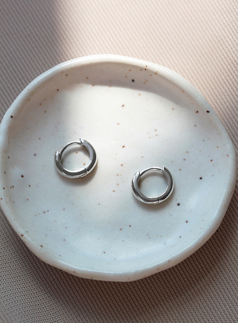 Maksym Joaillerie Silver Silver Huggies earrings