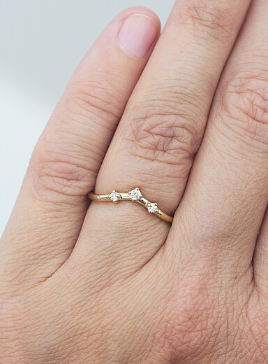 La bague Melrose trois diamants