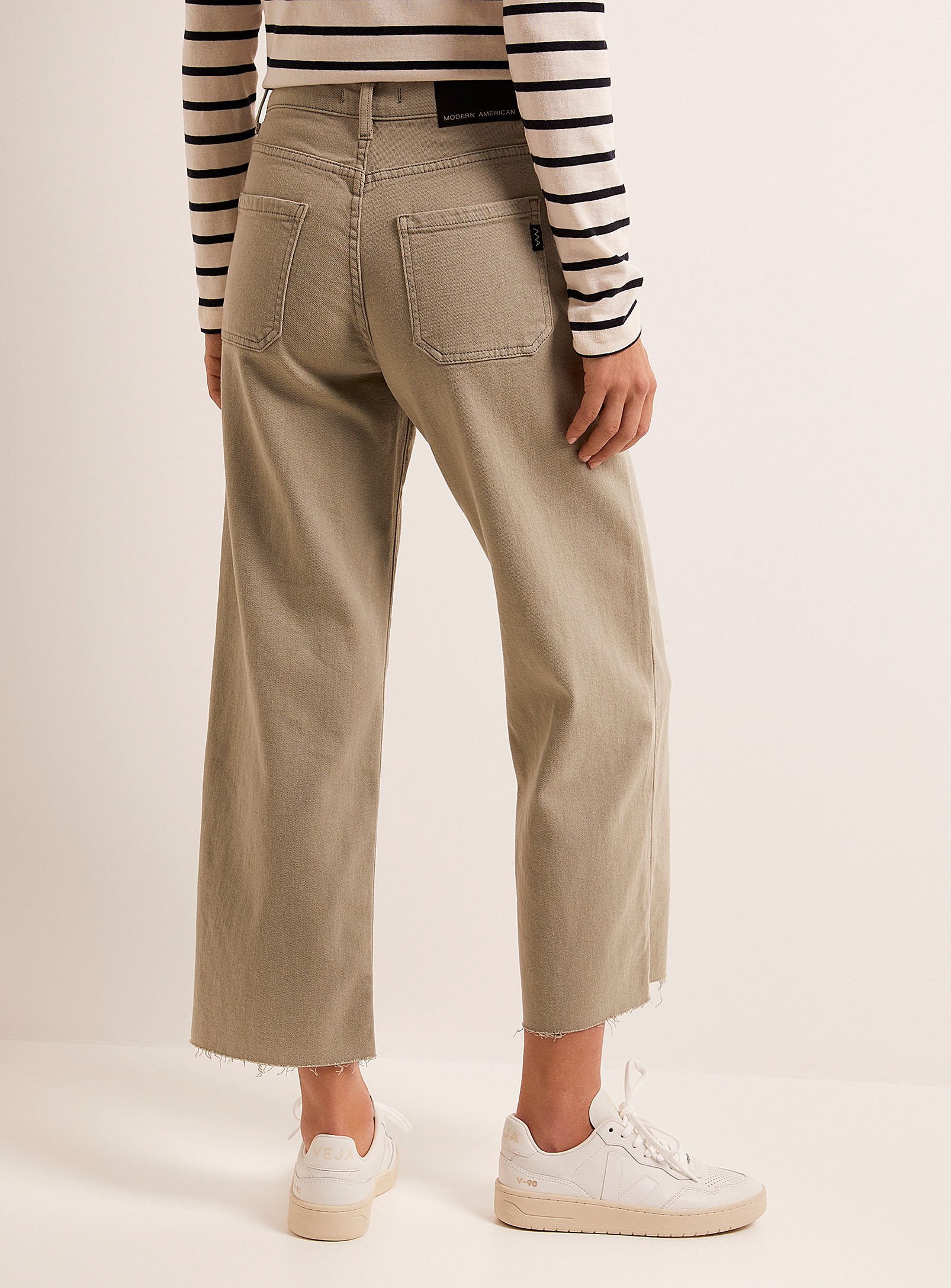 Modern American - La pantacourt poches plaquées Farrah