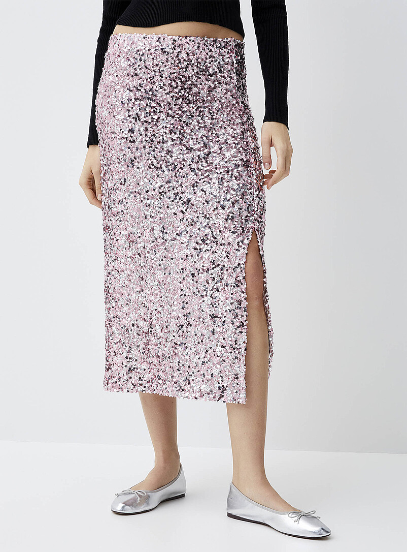Jupe à Paillettes Femme – Taille Mi-Haute, Style Élégant Et Sexy – Pour Soirée, Shopping, Toutes Saisons