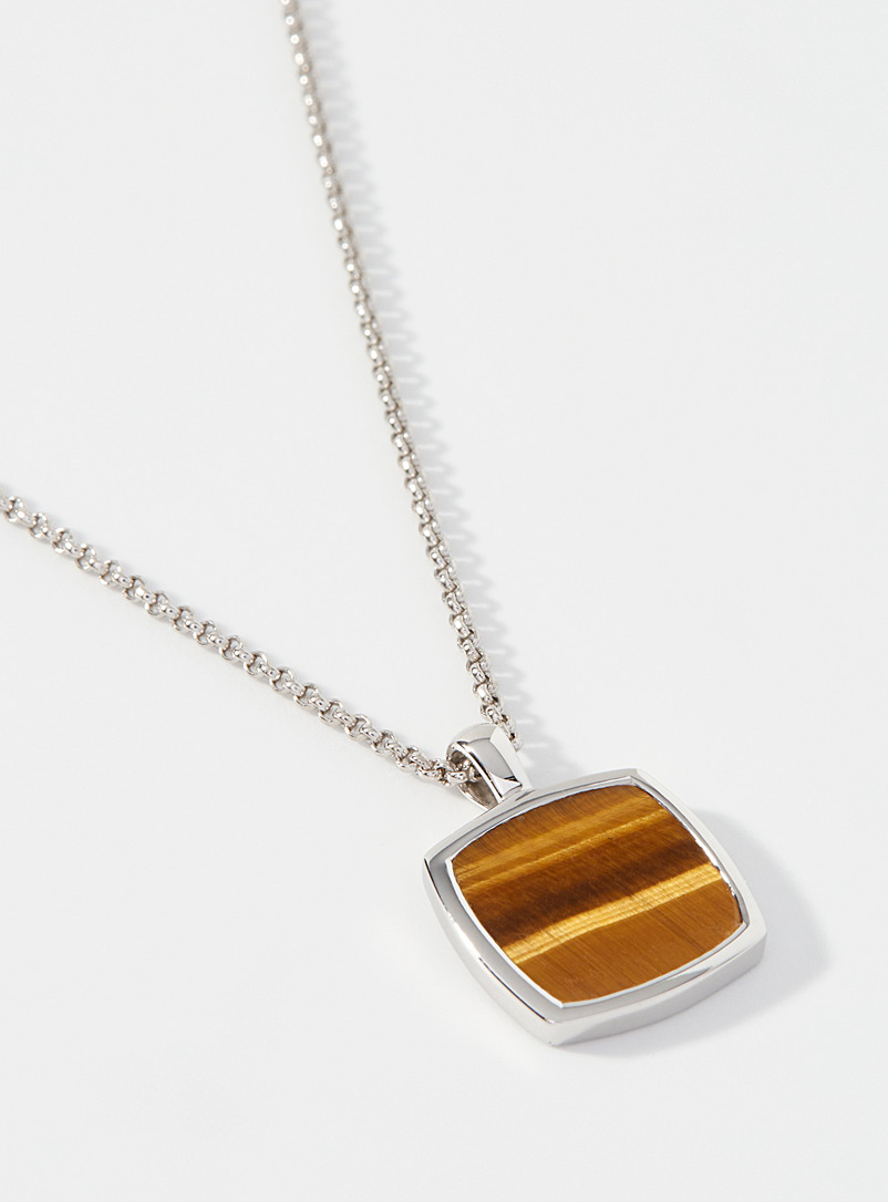 Tiger's eye pendant necklace product image 2
