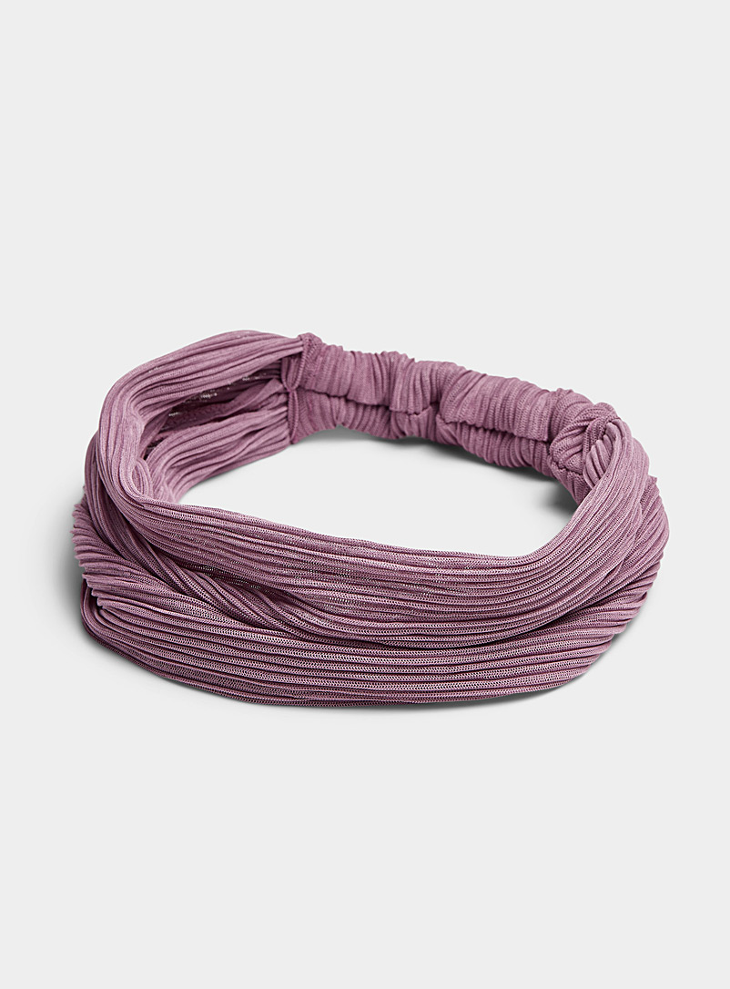 Bandeau Ou Diadème ALEXANDRE En Jersey Plissé - Taille Unique