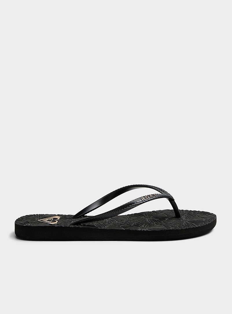 Roxy: La sandale de plage emboss&eacute;e Antilles II Femme Rouge pour femme