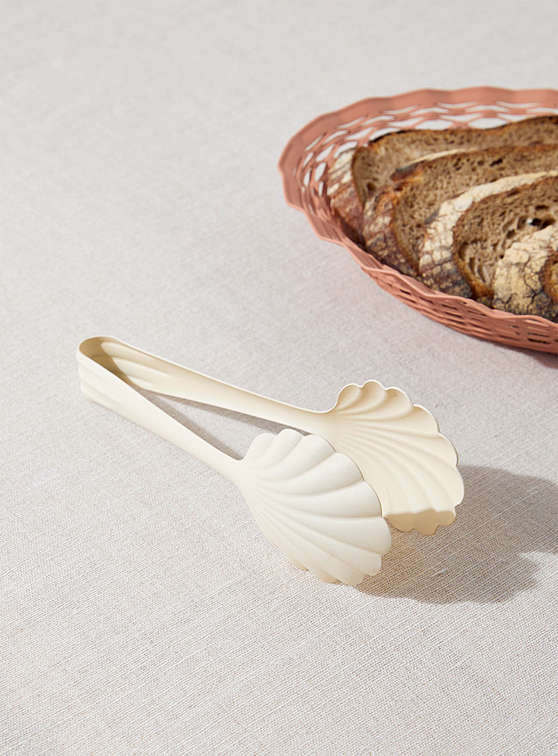 Simons Maison Off White Seashells kitchen tongs