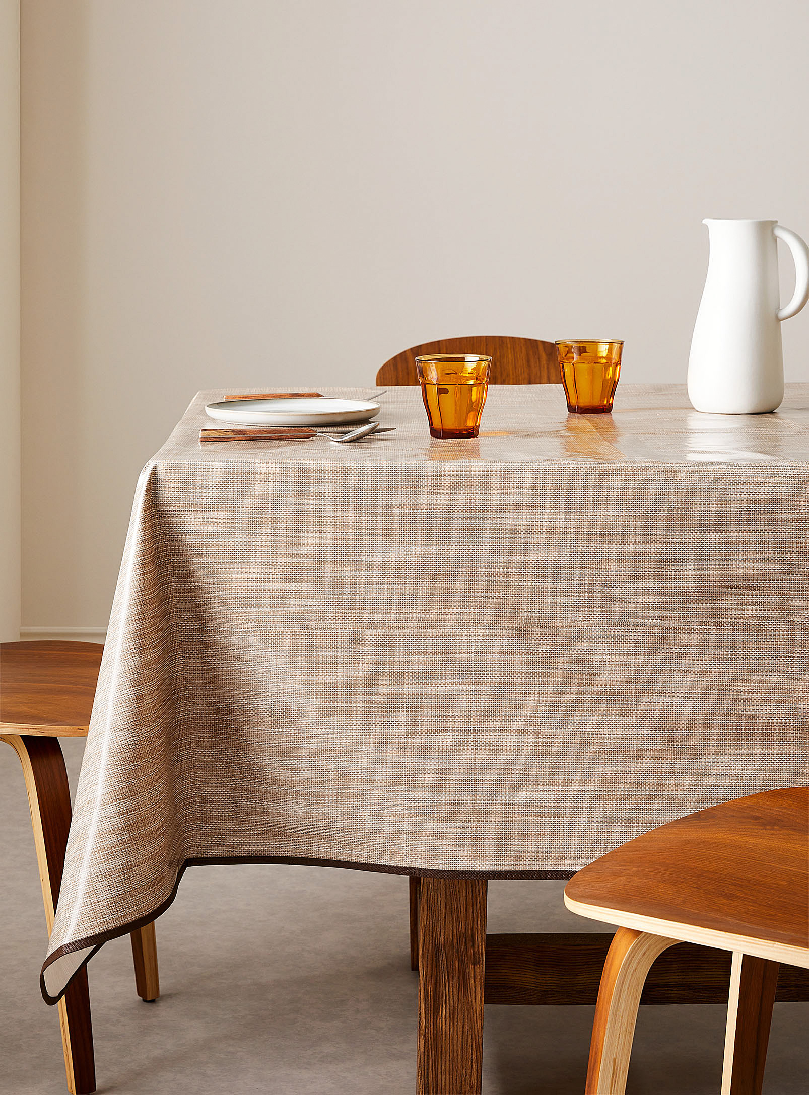 Simons Maison - Basket weave effect vinyl tablecloth