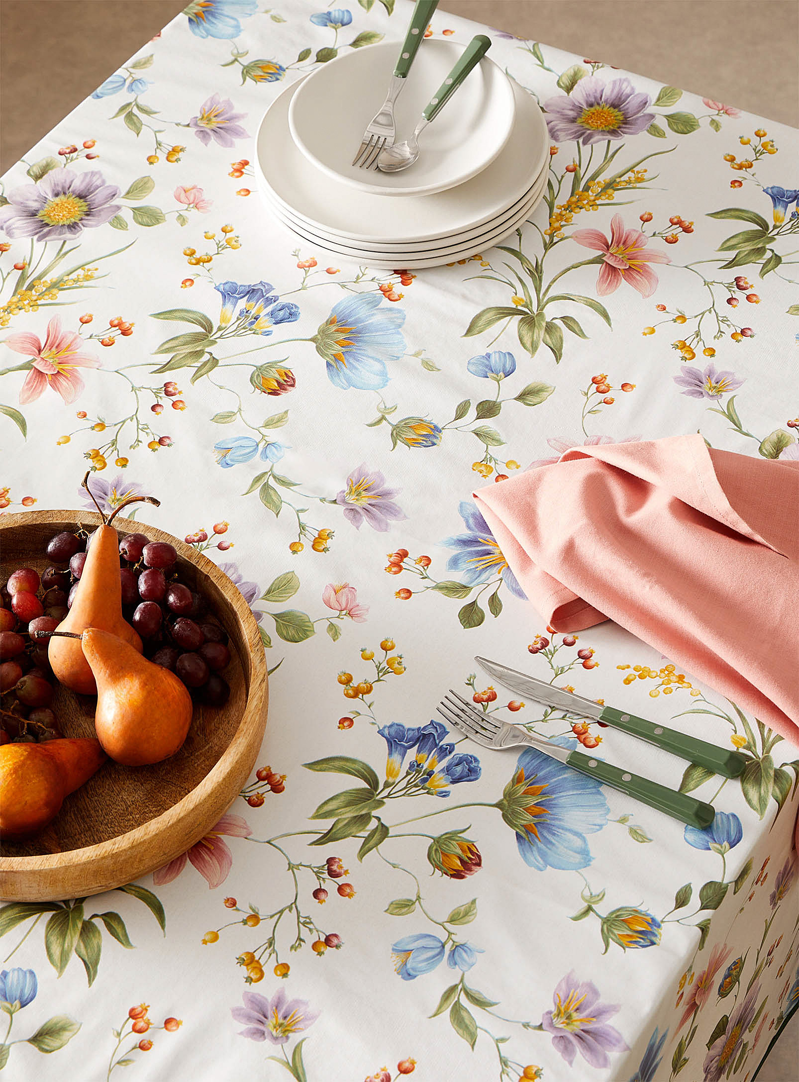Simons Maison - Floral garden vinyl tablecloth