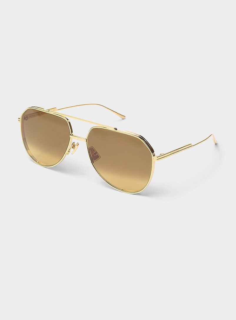 Fine Frame Aviator Sunglasses