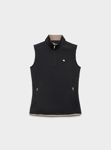 Macade Black Therma sleeveless golf jacket for women