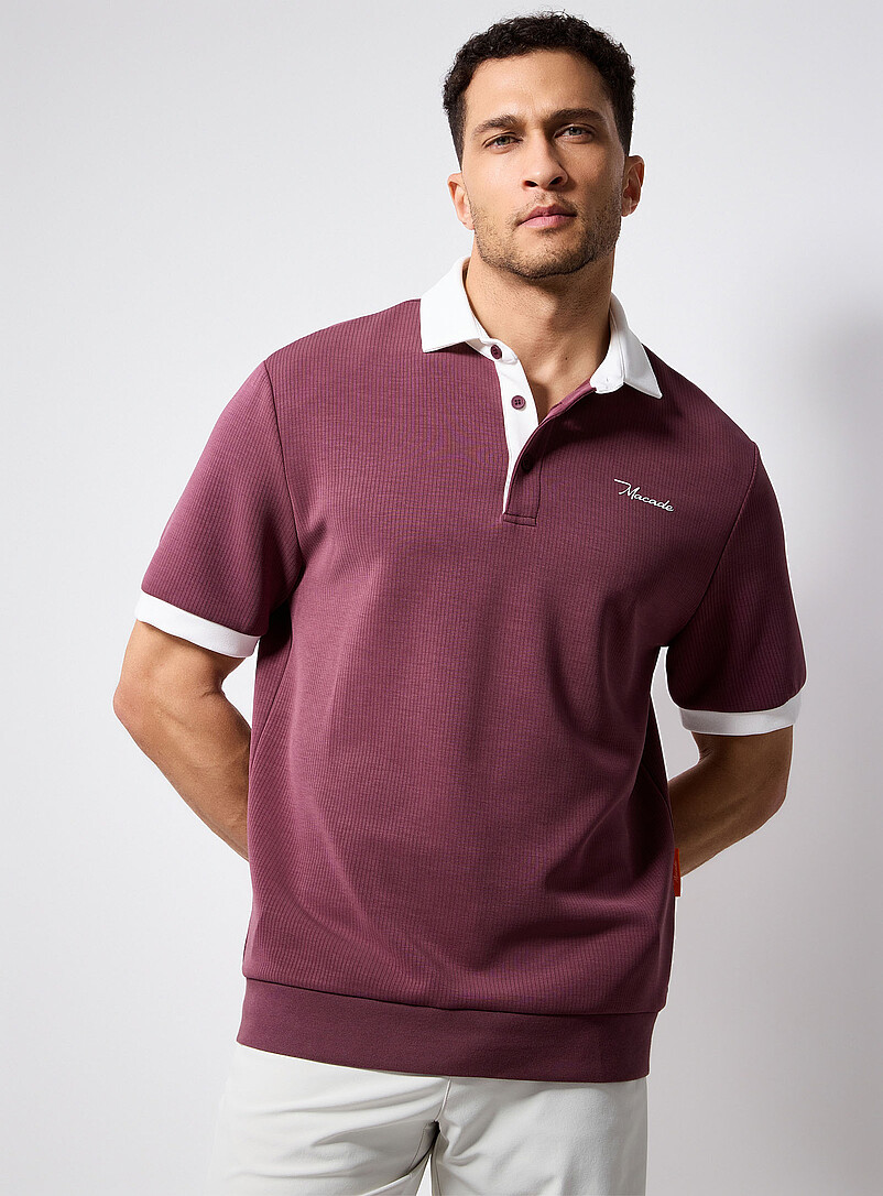 Soft Modal Ribbed Golf Polo
