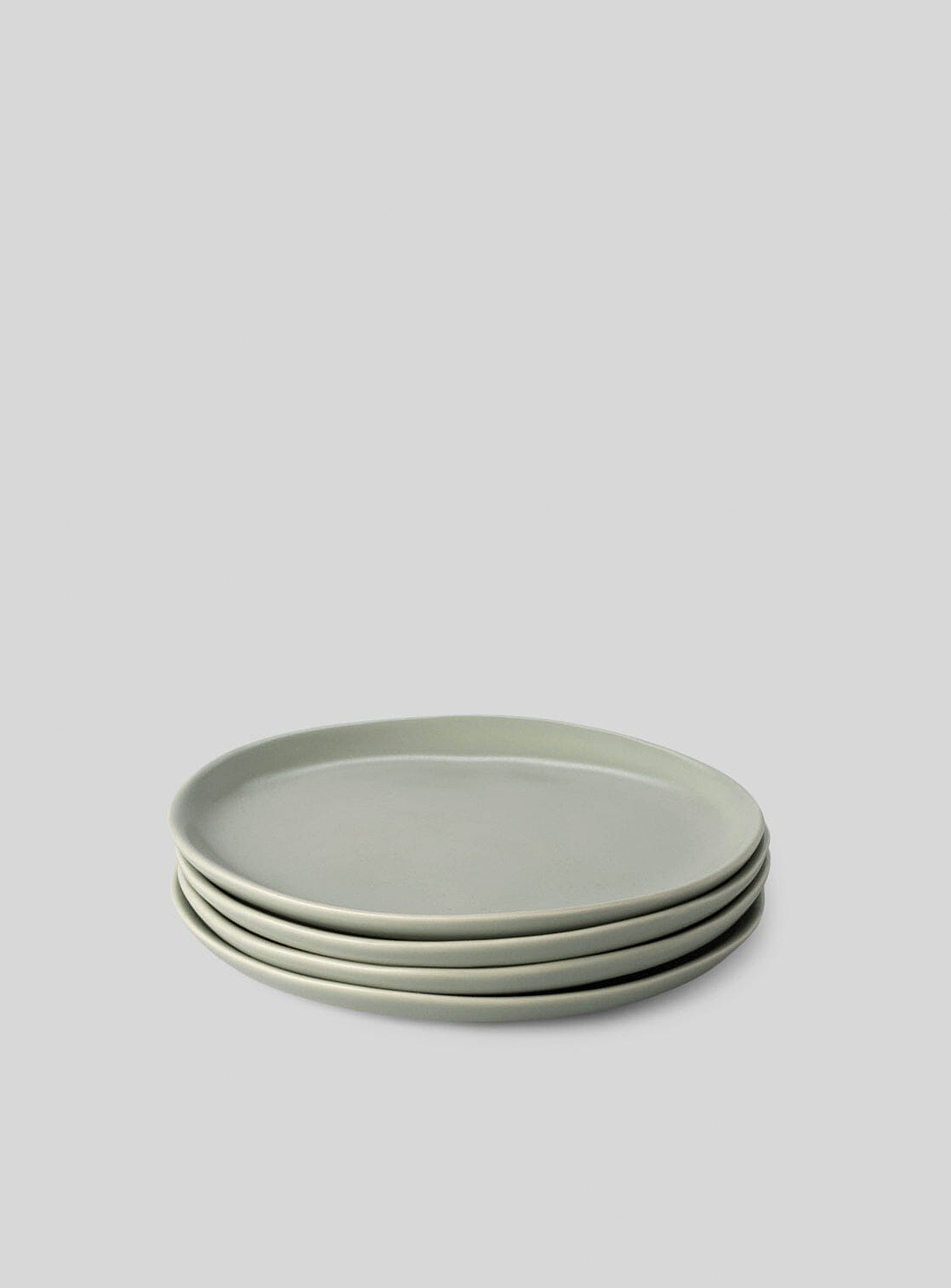 Fable Minimalist Stoneware Dessert Plates Set Of 4