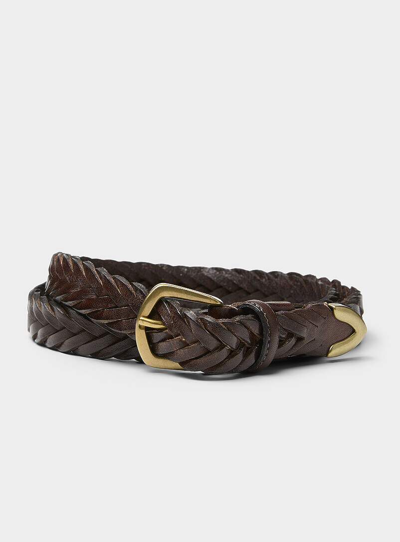 Braided Skinny Belt