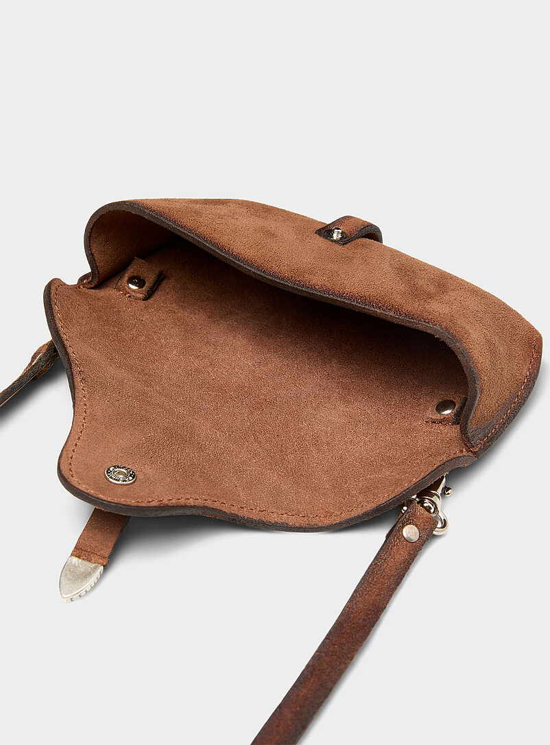 Suede crossbody glasses case product image 3