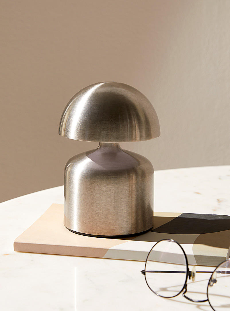 Simons Maison: La petite lampe sans fil métal brossé Argent