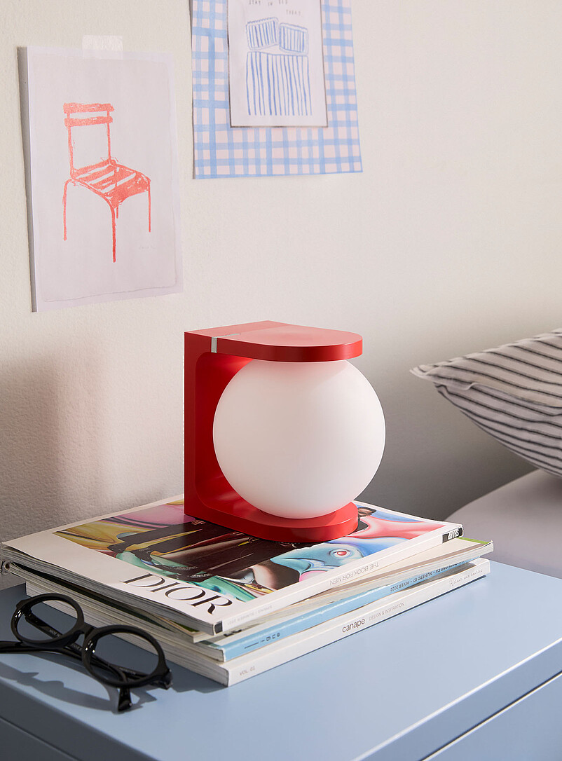 Simons Maison: La lampe de table ludique techno Rose