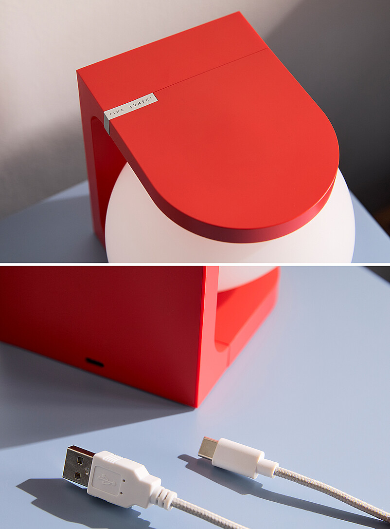 Simons Maison: La lampe de table ludique techno Rose