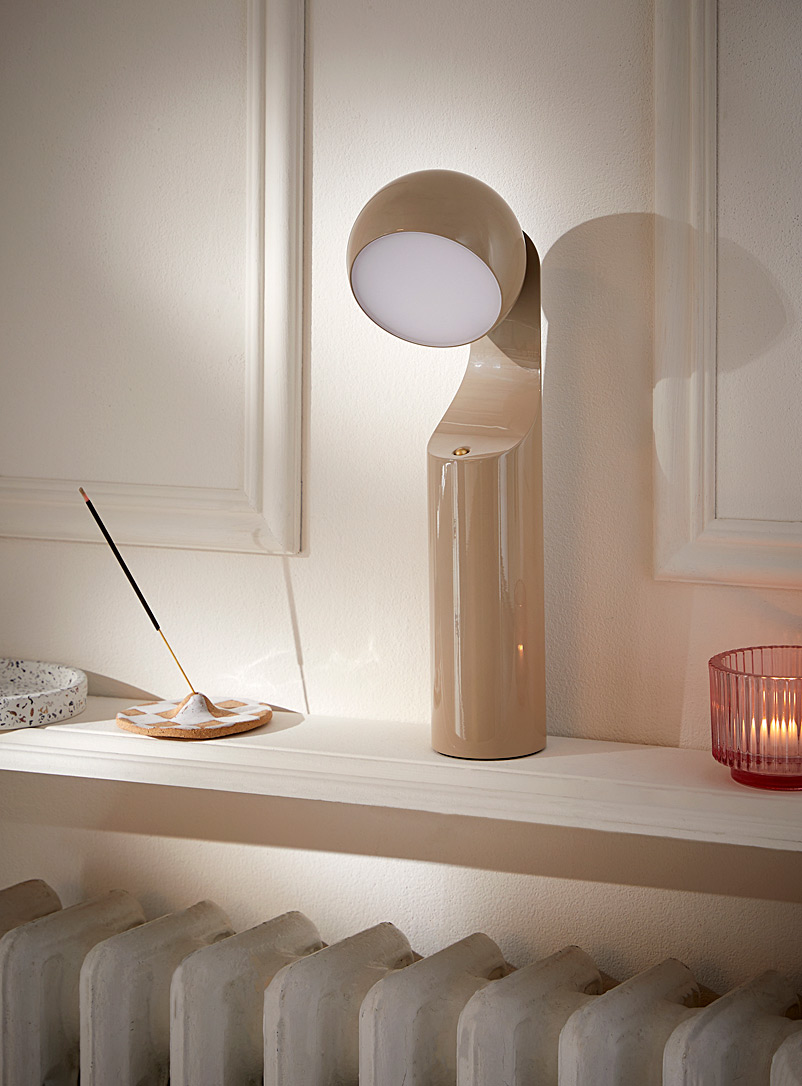 Simons Maison Cream Beige Geometric articulated portable lamp