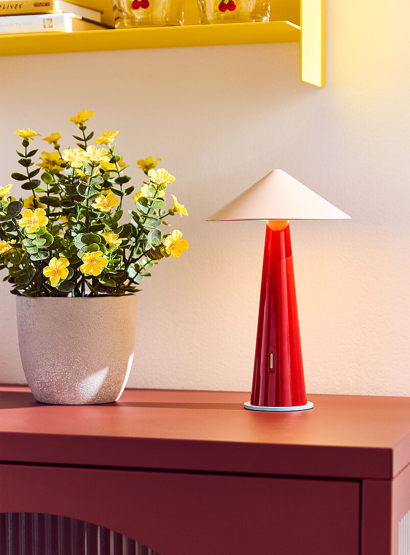 Simons Maison: La lampe portable DEL color&eacute;e Raisin - Pourpre fonc&eacute;