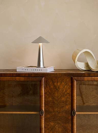 La lampe portable DEL argent&eacute;e