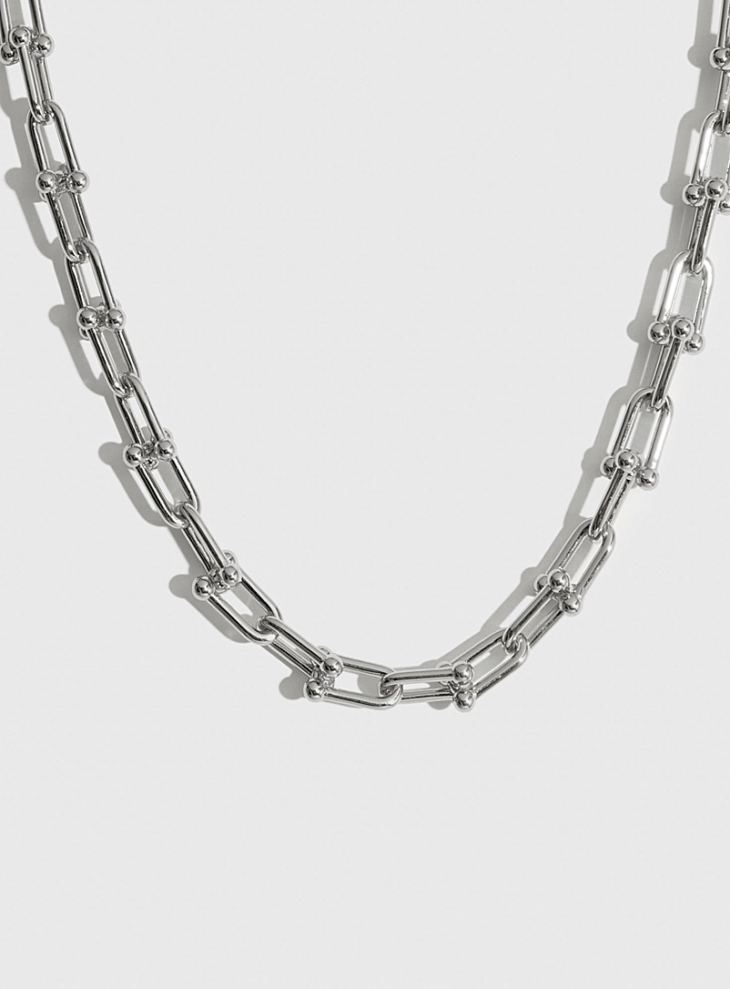 DRAE Silver Thin U-link chain for error