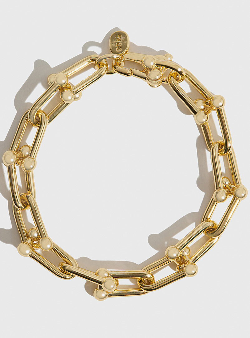 DRAE Gold Thin U-link bracelet for error