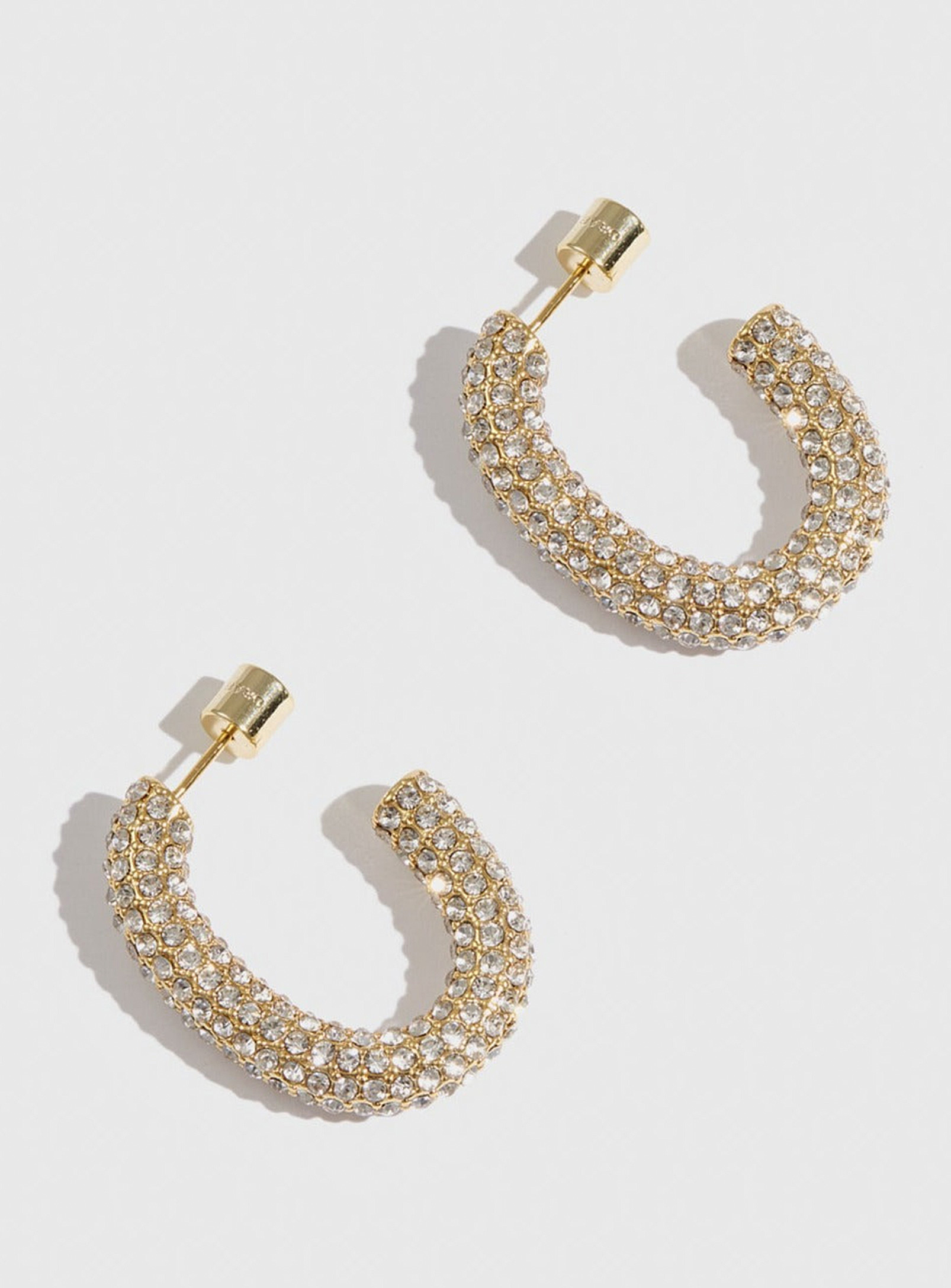 Drae Capri Pavé Small Hoops In Assorted