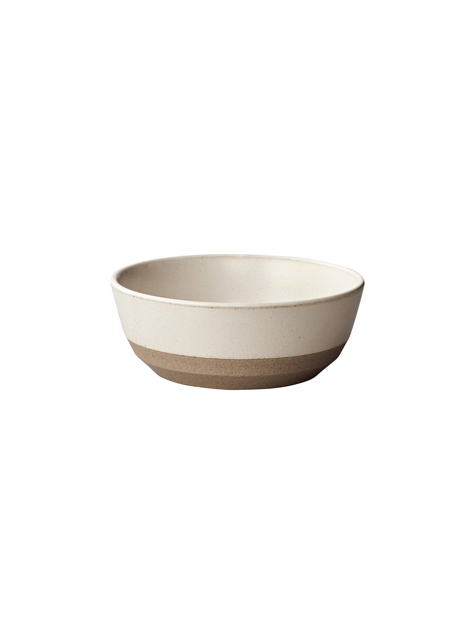 Kinto Two-tone Small Porcelain Bowls Set Of 3 In White