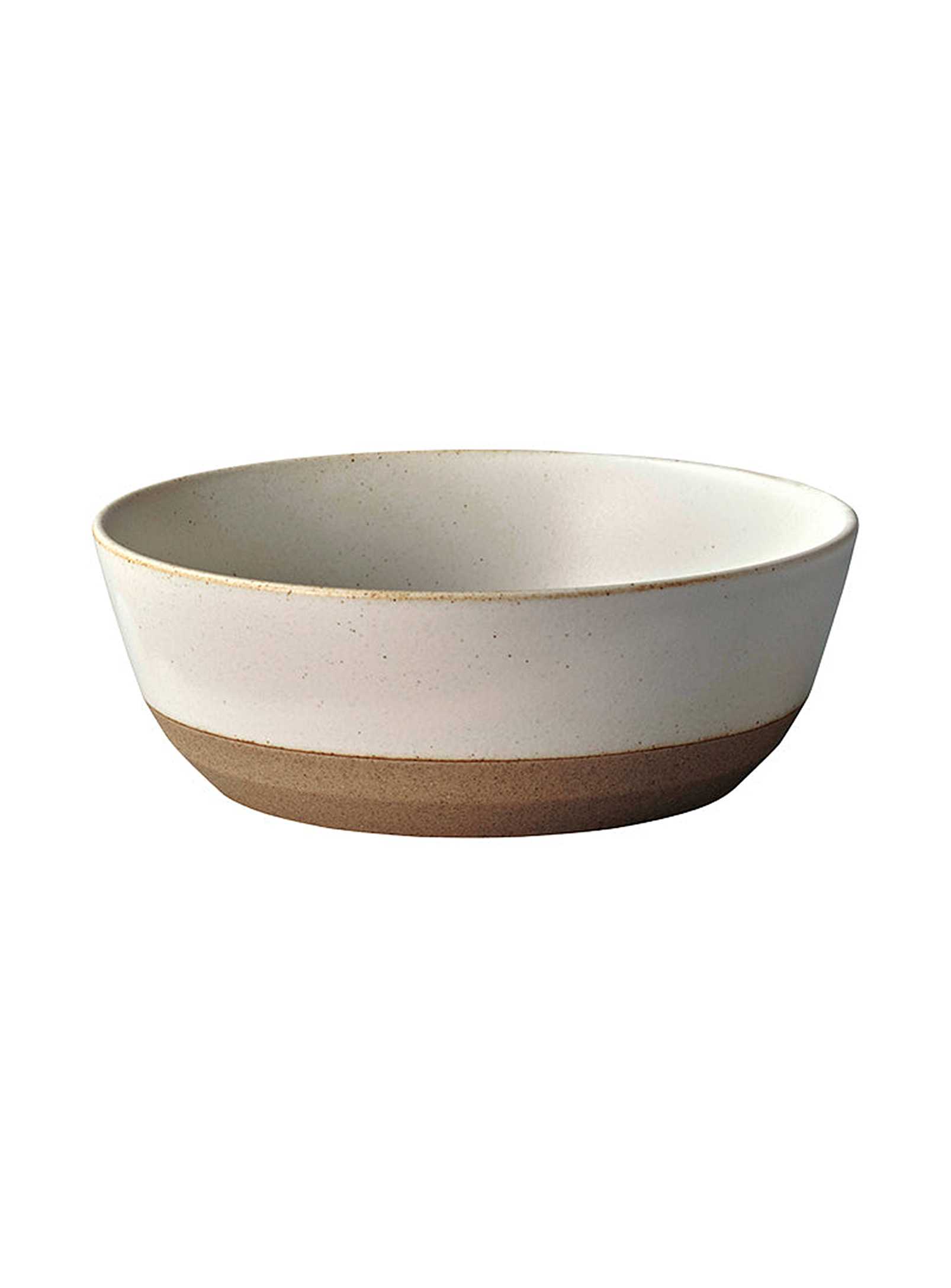 Kinto Two-tone Large Porcelain Bowls Set Of 3 In White