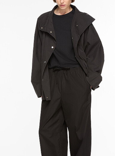 Toteme Charcoal Ultra-lightweight parachute jacket for women