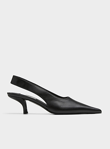 Toteme Black Black leather slingback pumps Women for women