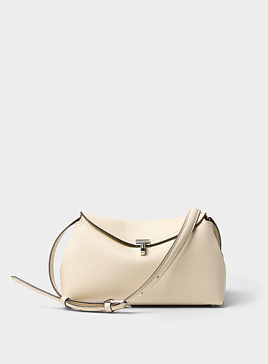 La pochette en cuir grain&eacute; T-Lock